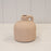 Tan Textured Small Vase - H11cm