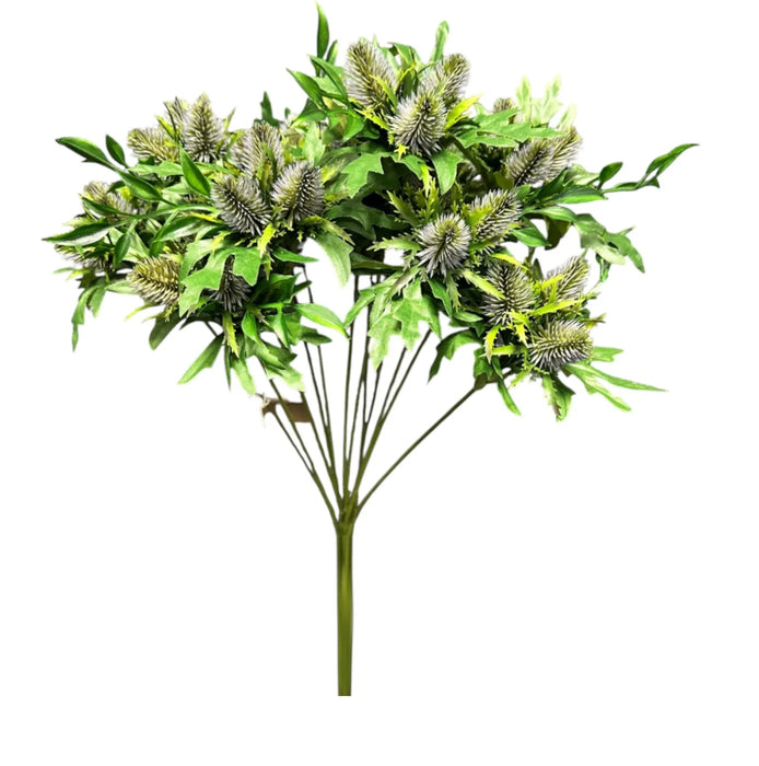 Thistle Bush x 50cm long - Blue/Green 