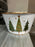 Tin Bowl Christmas Tree & Gold Star x 21cm