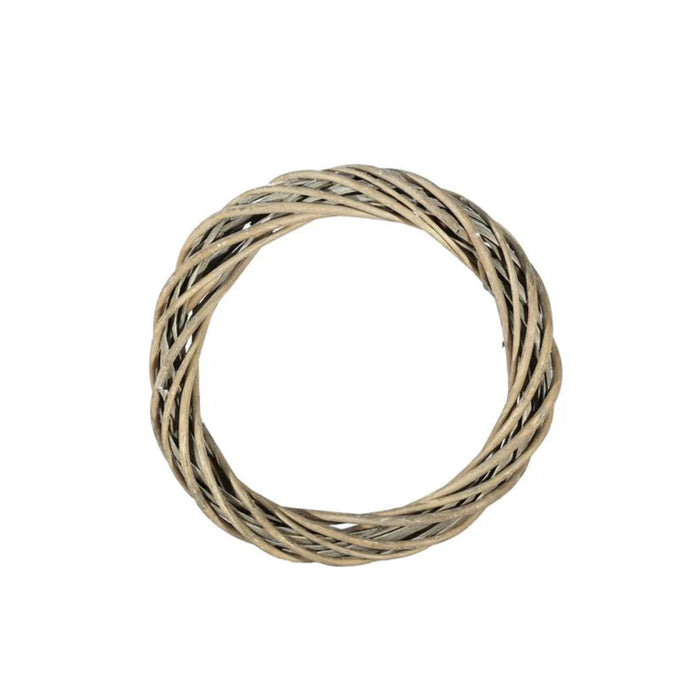 Unpeeled Willow Ring with a White Wash - 30x4cm