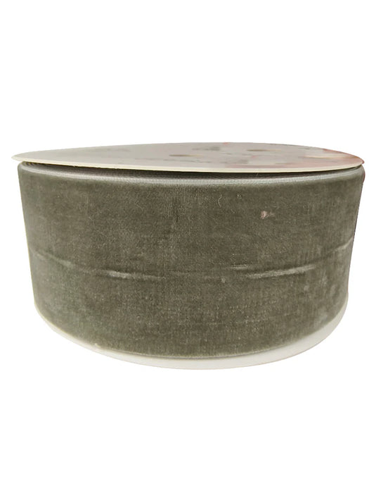 50mm Velvet Ribbon - Sage Green - 50mm x 10m