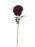 Single Velvet Open Rose - Red (75cm long)