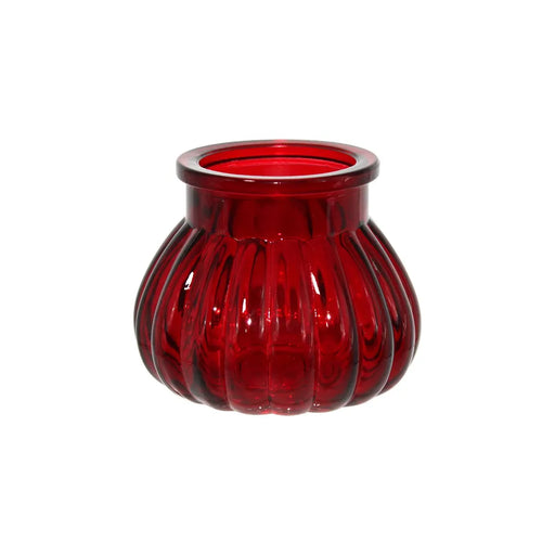 Veneto Glass Bubble Jar- Red - 7.5cm