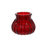 Veneto Glass Bubble Jar- Red - 7.5cm