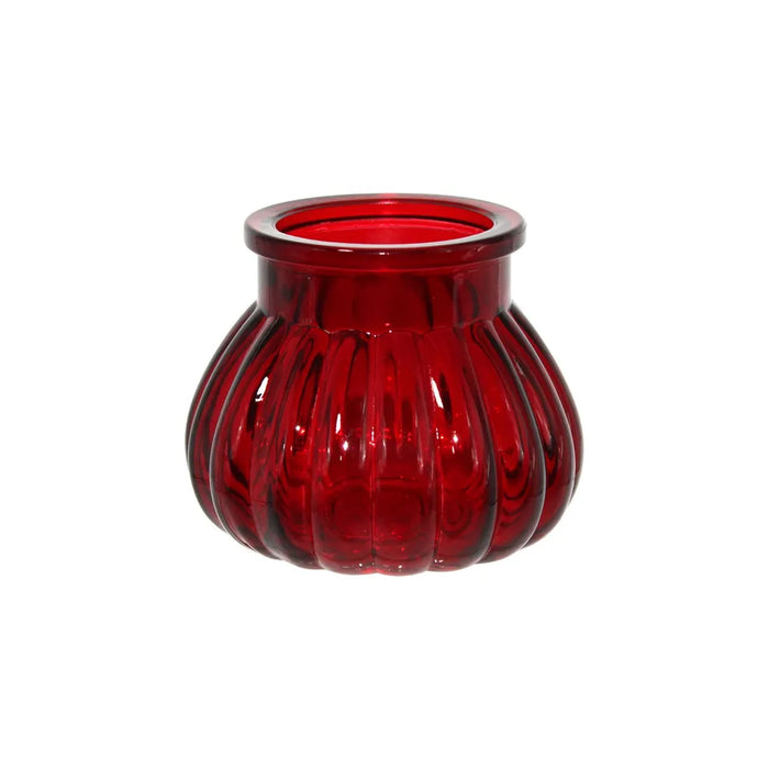 Veneto Glass Bubble Jar- Red - 7.5cm