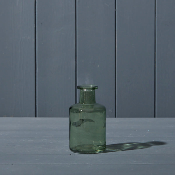 Vintage Green Glass Bottle x 11.8cm