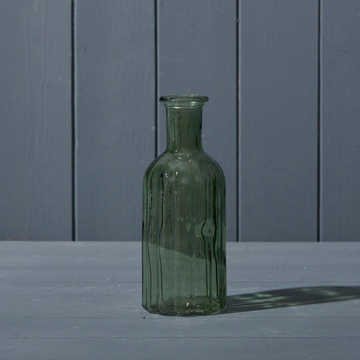 Vintage Green Glass Bottle x 19cm