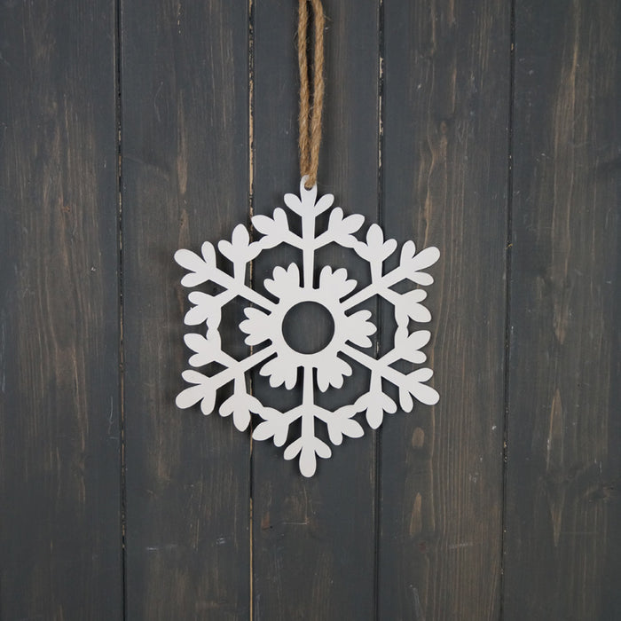 Hanging Metal Snowflake - 20.5cm
