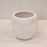 White Textured Stone Plant Pot - H 14.5cm