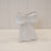 White Ceramic Bow Vase Large 16.5cm X 8.6cm X 20.2cm