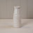 White Ceramic Vase with Embossed Heart x H19cm