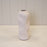 White Tall Textured Sculptured Vase - H24cm