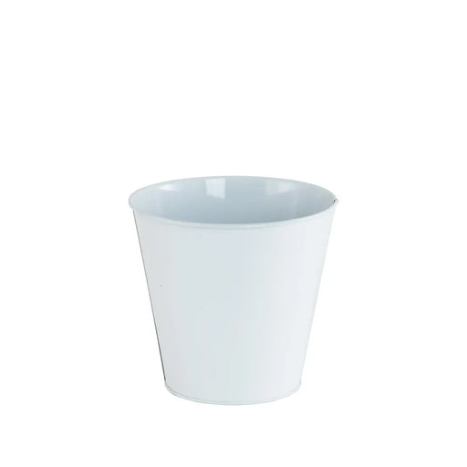 White Zinc Planter x 13cm
