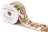 Wired Edge Christmas Snowman Scene Ribbon Roll - 63mm x 9.1m