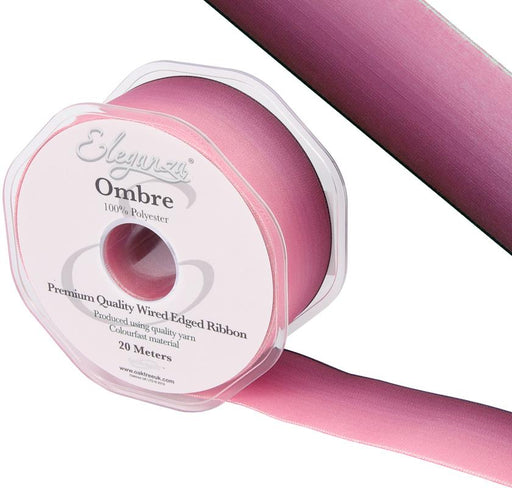 Wired Edge Ombre Ribbon 38mm x 20m - Tone 290