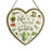Wooden Hanging Heart - Life is Better In the Garden - 20cm
