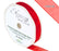 Woven Edge Ribbon 15mm x 20m Red