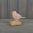 Vintage Pink Floral Standing Bird on Wooden Base x 12cm