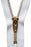 Brass Jeans Zip: 20cm: White