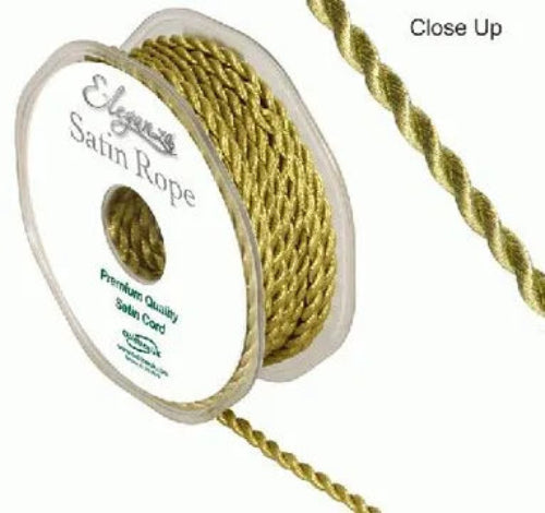 4.5mm Satin Rope Cord - Gold