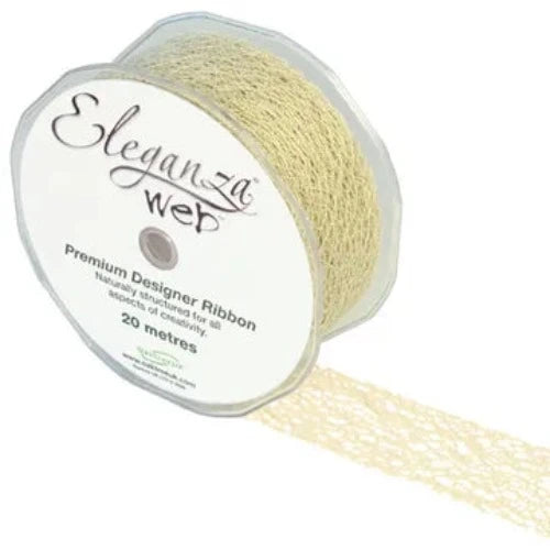 Web Ribbon 38mm x 20m -  Ivory