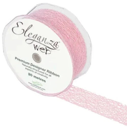 Web Ribbon 38mm x 20m -  Light Pink