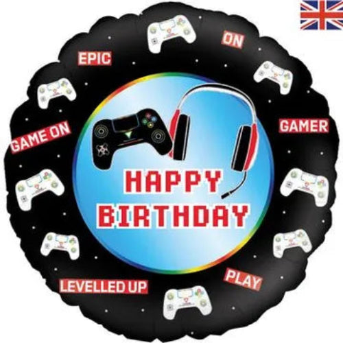 18" Foil Balloon - Happy Birthday Controller