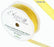Woven Edge Ribbon 10mm x 20m - Yellow
