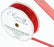 Woven Edge Ribbon 10mm x 20m - Red