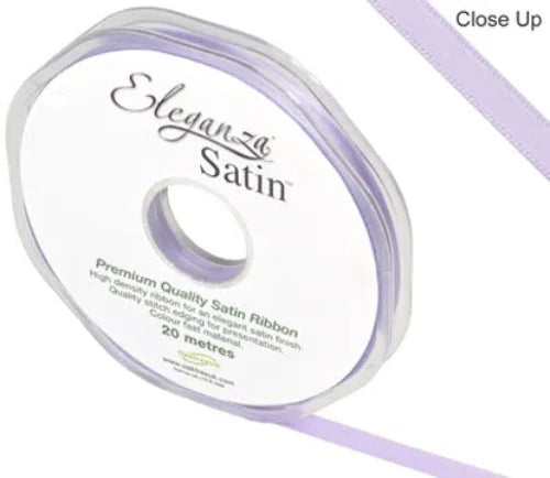 Double Faced Satin Ribbon - Lavender - 6mm x 20m