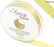 15mm x 20m Double Faced Pale Yellow Satin Ribbon