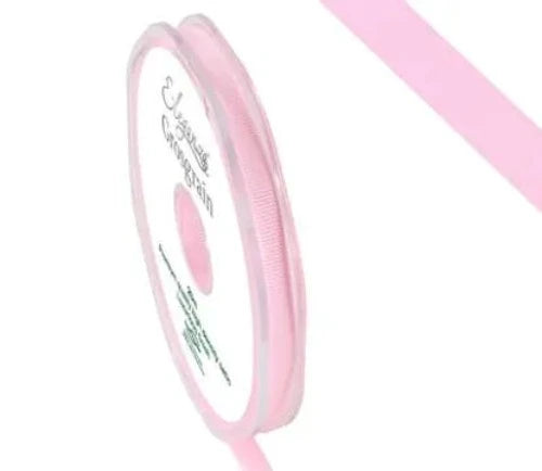 Premium Grosgrain Ribbon 6mm x 20m - Light Pink