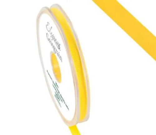Grosgrain Ribbon 6mm x 20m - Yellow