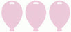 Helium Balloon Shape Balloon Weights x 100 - Pastel Pink
