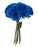 8 Head Carnation Bunch - Royal Blue