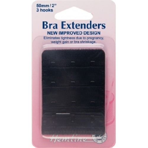 50mm Bra Back Extenders: Black