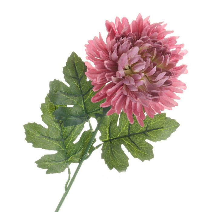 Chrysanthemum Bloom Flower Stem - Length 66cm - Mauve