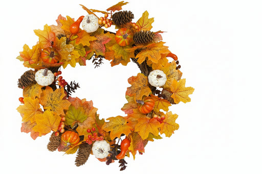 50cm Autumn Pumpkin Wreath