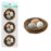 3 x 6cm Nests with Speckled Eggs