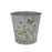 Galvanised Metal Daisy Pot - 13.5cm 