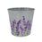 Galvanised Metal Lavender Pot - 13.5cm