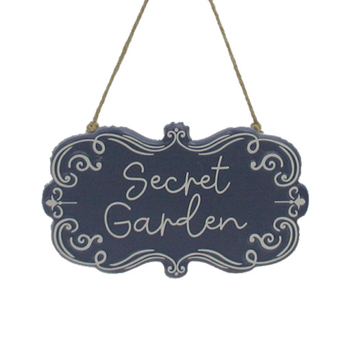 17.6 x 10.2cm Secret Garden Metal Sign