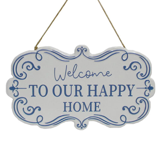 29.2 x 17.2cm Welcome To Our Home Metal Sign