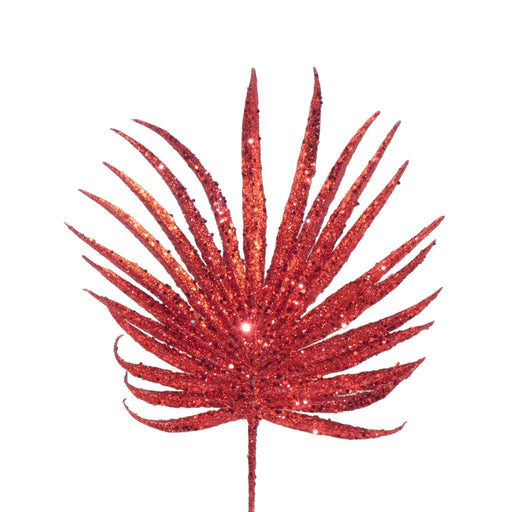 29cm Glittered Palm Pick Red