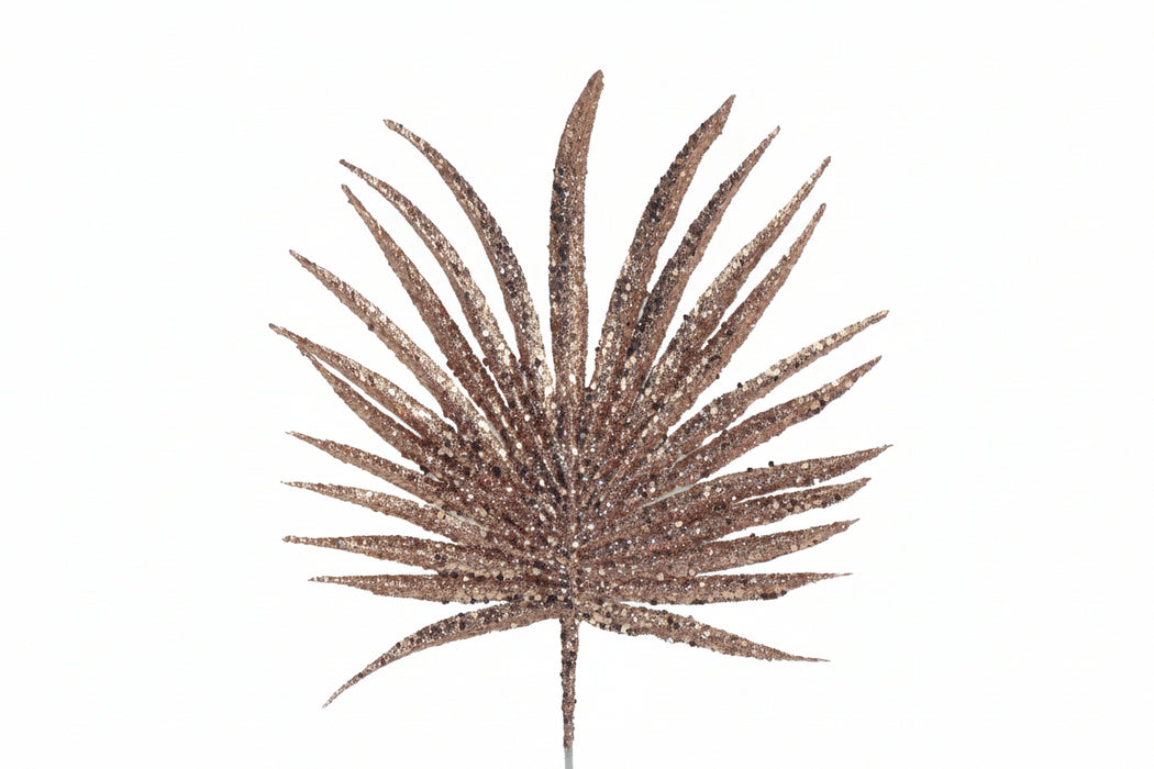 29cm Glittered Palm Pick Rose Gold