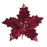 25cm Clip on Poinsettia Flower - Wine