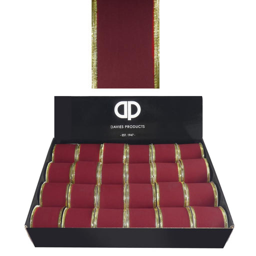 2.7m Velour Ribbon - Red