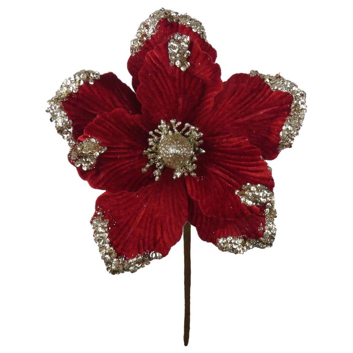 25cm Magnolia Pick  - Red