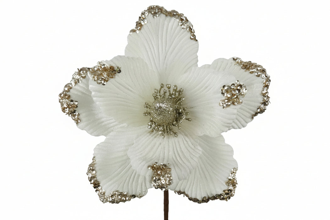 25cm Magnolia Pick  - Cream