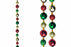 1.8m Bauble Garland Red Green & Champagne
